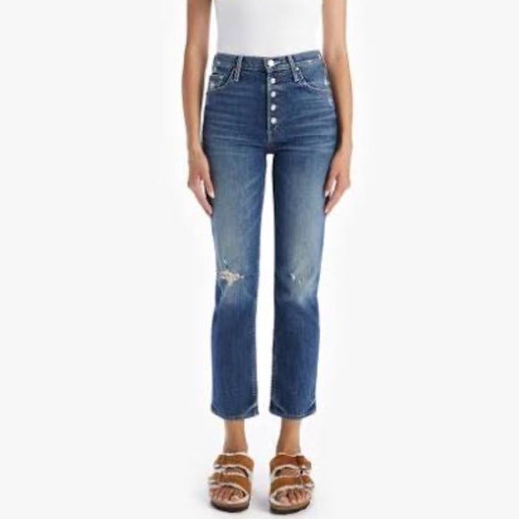 MOTHER Jeans -- The Pixie Tomcat Ankle in Born to Bite - Picture 4 of 15